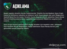 Kocaelispor’da karar çıktı: Olağanüstü kongreye gidilecek
