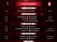 Trendyol 1. Lig’de 30 ve 31. haftanın programı açıklandı
